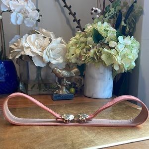 Vintage Carlisle Suede Seashell Clasp Belt